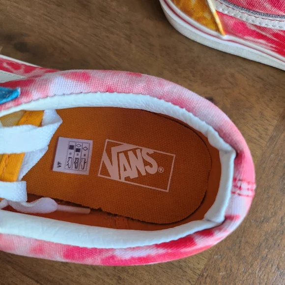 Vans Old Skool Pink, Blue, and Orange Sneakers - Picture 2 of 7
